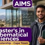 Master's in Mathematical Sciences Scholarship at African Institute for Mathematical Sciences, Cape Town
