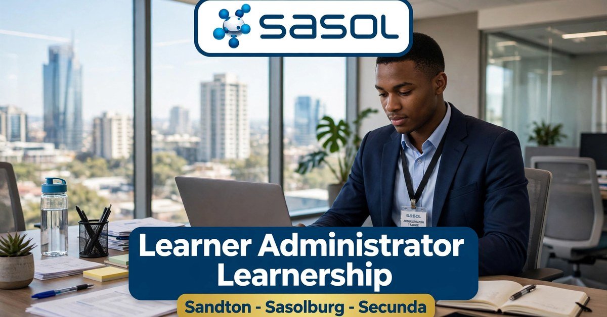 Learner Administrator Learnership at Sasol, Sandton, Sasolburg and Secunda